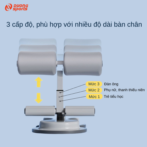 Dụng Cụ Tập Cơ Bụng Tại Nhà Đế Hút Chân Không Trụ Chữ T Kèm Dây Kéo Đàn Hồi 4 ống DƯƠNG SPORT | BigBuy360 - bigbuy360.vn