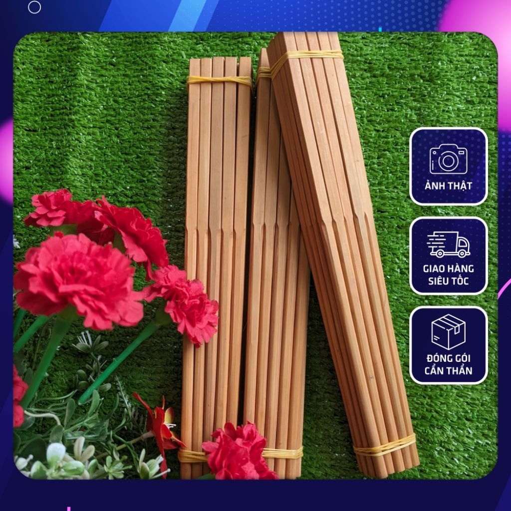 Đũa Tre Vót Thủ Công Vuông