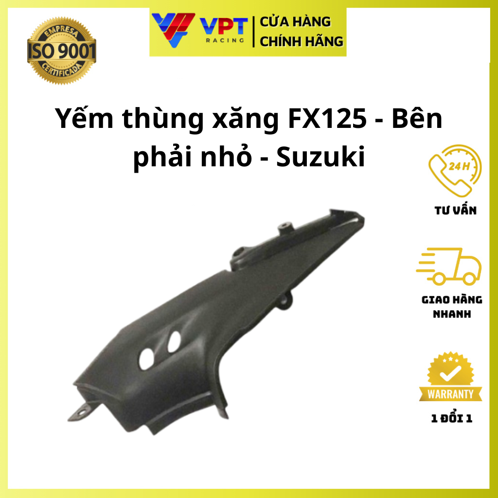 Ốp thùng nhiên liệu FX125 | Yếm thùng xăng FX125 bên phải nhỏ - chính hãng hãng Suzuki 47121