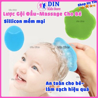 Lược gội đầu,Mút Tắm, Bông Tắm,Lược gội đầu Cho Bé