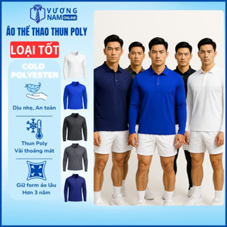 Áo POLO dài tay nam BIG SIZE thể thao vân dập chìm vải thun lạnh dày hàng may chuẩn đẹp LOẠI TỐT VNO162