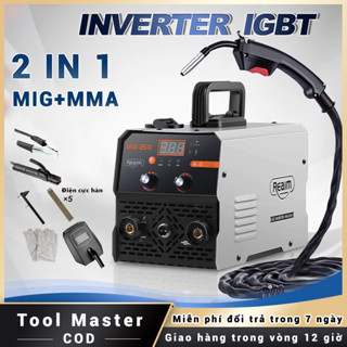 Máy hàn mini nghịch lưu MIG/MMA di động IGBT - Đầu ra đồng nguyên chất - Que hàn 0.8 - 3.2mm