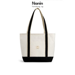 [Bản upgrade][ hàng sẵn, Giao cho shipper mỗi ngày]Túi tote vải bố canvas 2 lớp dày vừa A4 và laptop có khoá kéo ELLIE