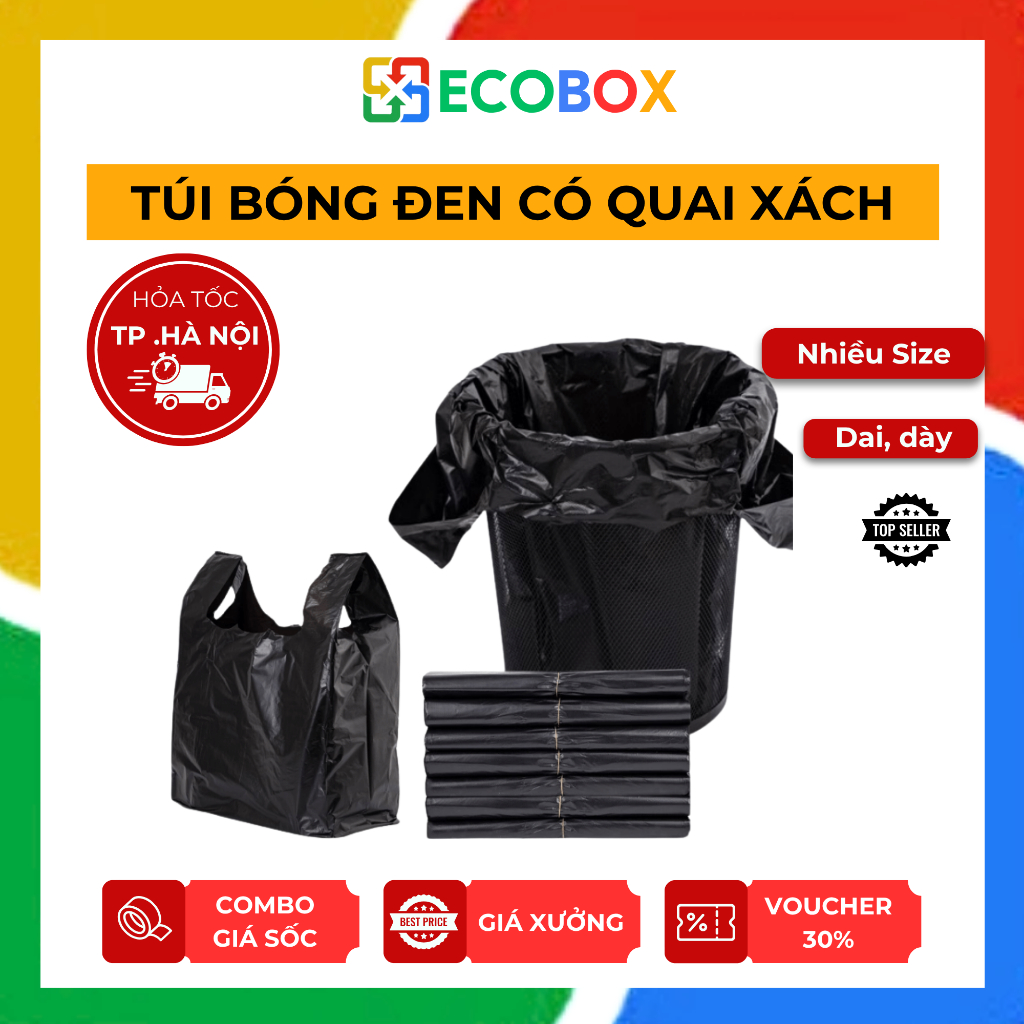 [Best Choice] - Túi Đựng rác, Túi Gói Hàng Siêu Dai - Nhiều Size - ECOBOX