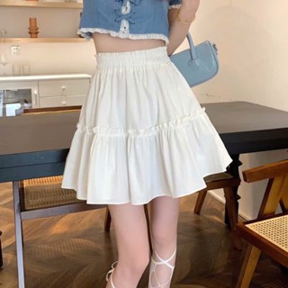 Chân váy nữ ngắn xoè 2 tầng nữ thô lạnh dáng xoè dễ thương hack dáng che khuyết điểm mặc đi chơi