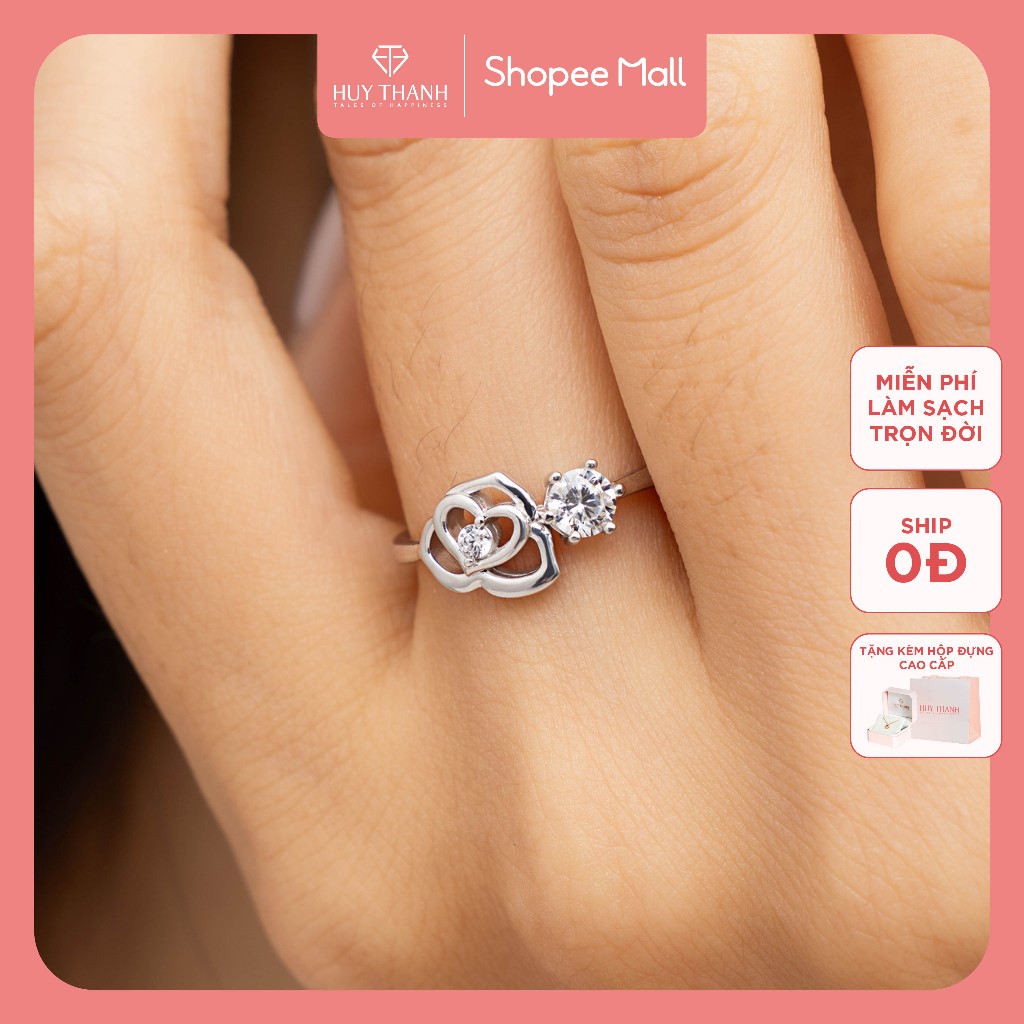 Nhẫn Nữ Bạc 925 NLF419 Huy Thanh Jewelry