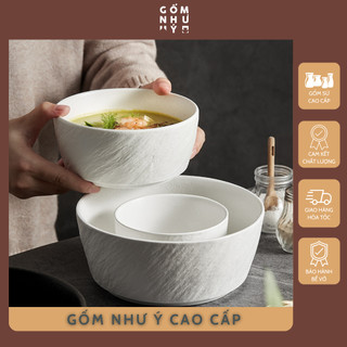 Bát ăn cơm sứ, bát đĩa tô sứ thẳng men nhám Phương Tây tối giản và tinh tế cho bữa ăn hiện đại