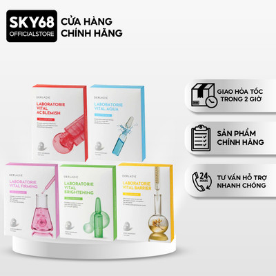 Combo 10 Mặt Nạ Phục Hồi Bảo Vệ Da Derladie Laboratorie Vital 30ml
