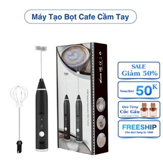 Máy đánh trứng, que tạo bọt cafe mini cầm tay không giây chính hãng sokany 3 cấp độ, tiện lợi dễ sử dụng (Mẫu Mới Nhất )