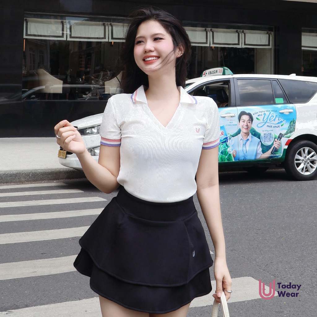 [Xả Hàng Giá Sốc] Chân váy ngắn thể thao Kira Skirt Today U Wear có bảo hộ dáng xoè hai tầng chơi cầu lông tennis chạy b | BigBuy360 - bigbuy360.vn