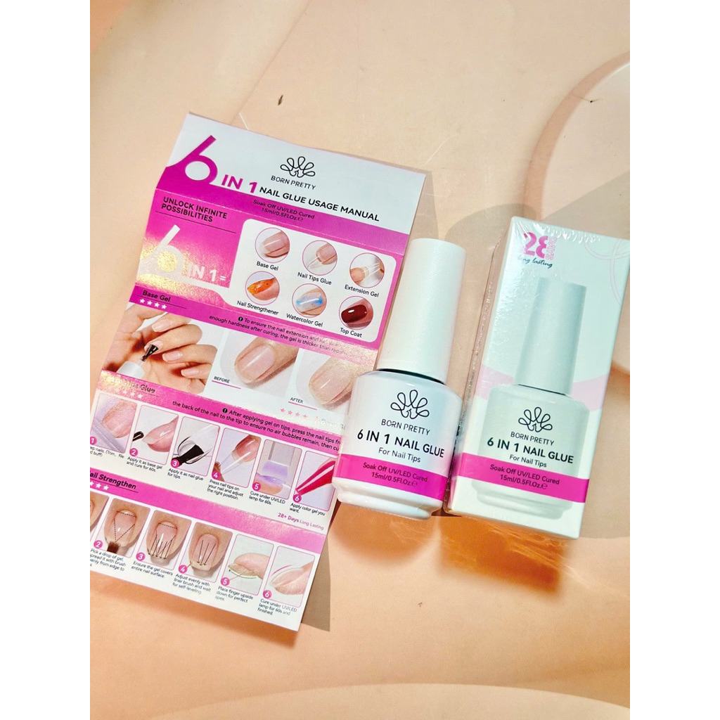Glue gel Born pretty 6in1 (kèm hộp cao cấp)