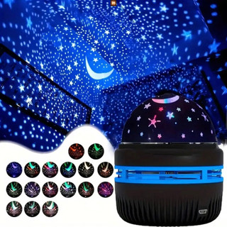  Đèn galaxy chiếu ngôi sao và mặt trăng Đèn ngủ bầu trời đầy sao phù hợp decor phòng ngủ phòng khách 