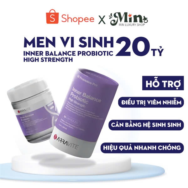 Men Vi Sinh Arravate Inner Balance Probiotic- Men vi sinh phụ khoa Dạng Viên Uống - Viên uống phụ kh