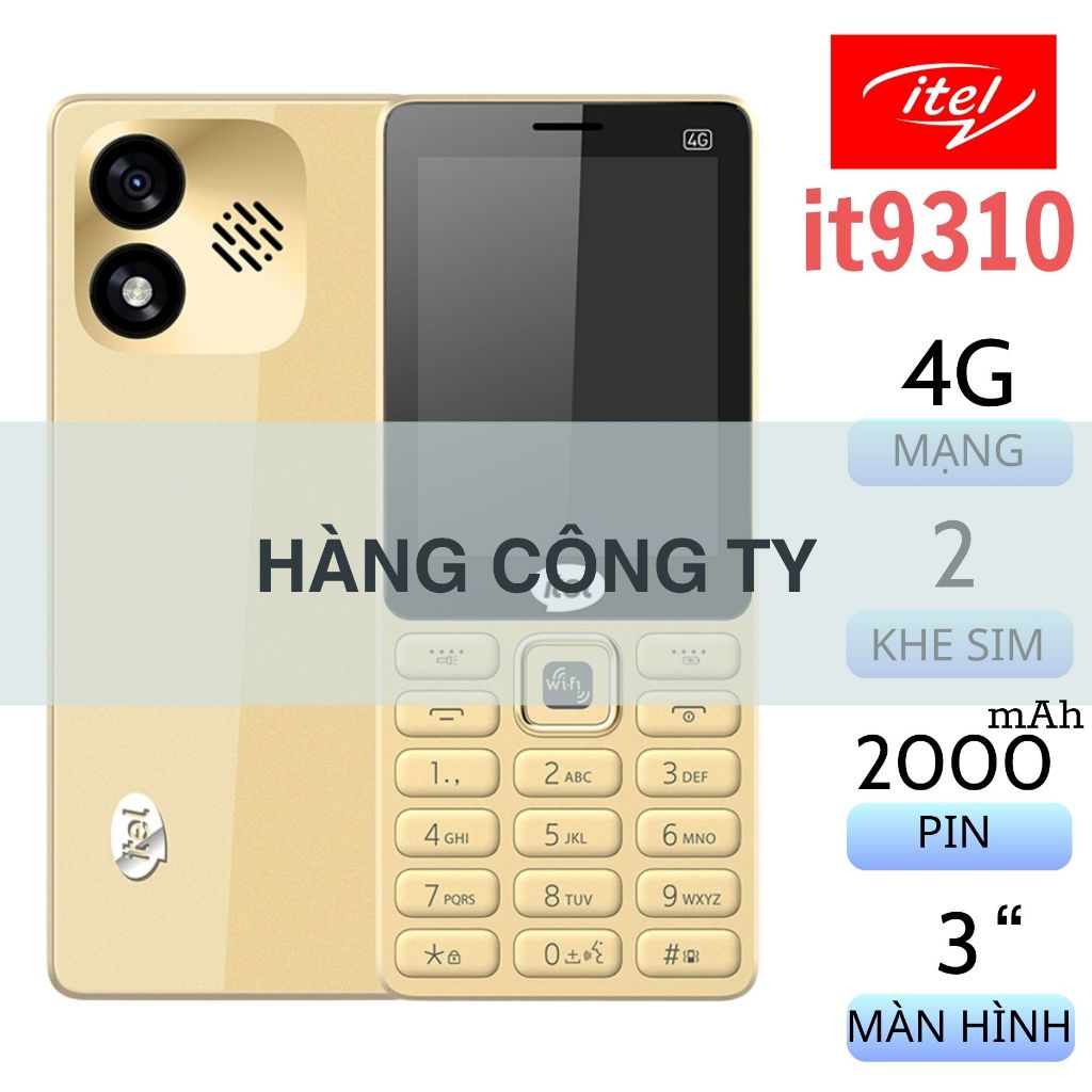 [Chính Hãng] Điện thoại di động Itel it9310 2 Sim Mới Fullbox - Hàng Công Ty Bảo Hành 12 Tháng