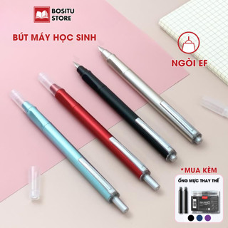  SET 4 Bút Máy Mực Không Xóa Được Bút Luyện Chữ Nét Thanh Nét Đậm Thay Ống Mực Tiện Lợi Tiếp Kiệm 3 Màu Đen  Xanh  Tím 