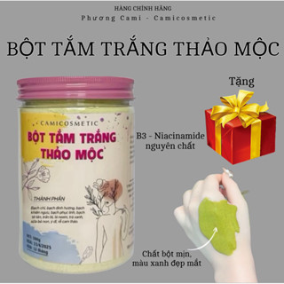 (Tặng kèm 10gr Bột niacinamide ) BỘT TẮM TRẮNG THẢO MỘC CAMI COSMETIC