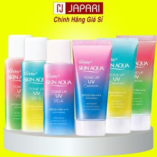 Kem Chống Nắng Skin Aqua Sunplay Tone Up Nhật Bản, Việt- KCN Kiềm Dầu Nâng Tone Cho Da Dầu Mụn, Khô Da Mặt & Body JAPARI