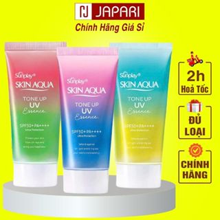 Kem Chống Nắng Skin Aqua Tone Up Essence- Kcn SkinAqua Sunplay Nâng Tone Kiềm Dầu Cho Da Dầu Mụn Khô Thường JAPARI