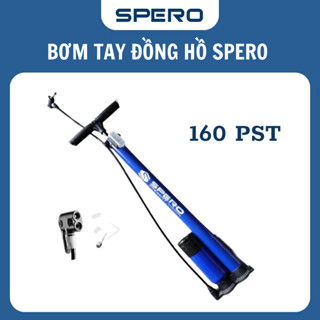  Ống bơm xe máy xe đạp SPERO có đồng hồ đo áp suất tiện lợi bơm bóng bơm phao bơi bơm lốp ô tô. 