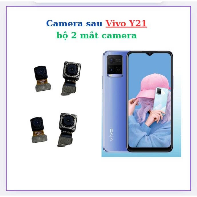 Camera sau Vivo Y21,bộ 2 mắt camera
