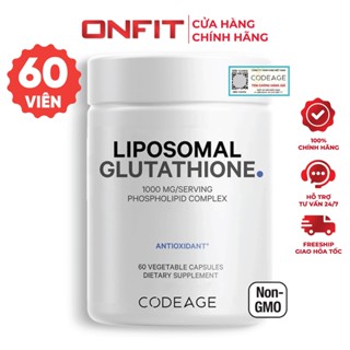  Viên Uống Glutathione Codeage Liposomal Glutathione 1000mg  60 Viên  Không GMO Không Gluten | ONFIT 
