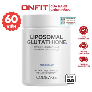  Codeage Liposomal Glutathione  60 Viên  Bổ Sung Setria L-Glutathione Không GMO | ONFIT 