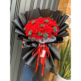  Quà tặng Bó hoa sáp 50 bông hoa hồng đỏ 