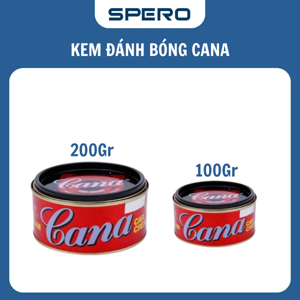 Kem Đánh Bóng Mờ Vết Xước CANA 200GR Hàng Thái Lan Chính Hãng, Xi Đánh Bóng Xe Máy Ô Tô.