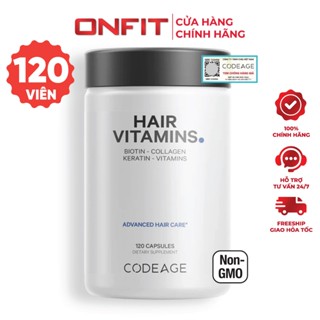  Codeage Hair Vitamins  120 Viên  Bổ Sung Collagen Biotin và Vitamin Khoáng Chất | ONFIT 