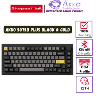 Bàn phím cơ AKKO 5075B Plus Black & Gold (Hotswap/RGB/Multi-modes)
