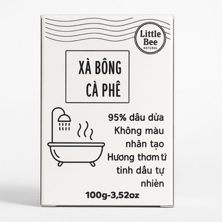 Xà bông cà phê hanmade 100g - Bánh xà phòng tẩy TBC giúp da mềm mịn sáng da tự nhiên
