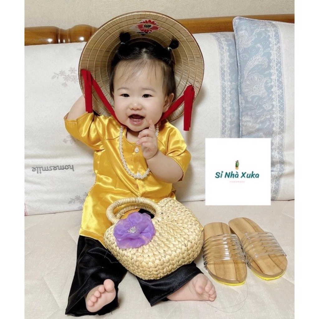 Nón lá vẽ,nón lá trơn cho bé