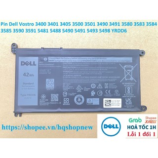  ⚡ Pin Dell Vostro 3400 3401 3405 3500 3501 3490 3491 3580 3583 3584 3585 3590 3591 5481 5488 5490 5491 5493 5498 YRDD6 