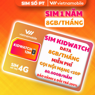 Sim 4G 8GB/Tháng – Gói 1 Năm – Có Gọi Nội Mạng – Giá Ưu Đãi