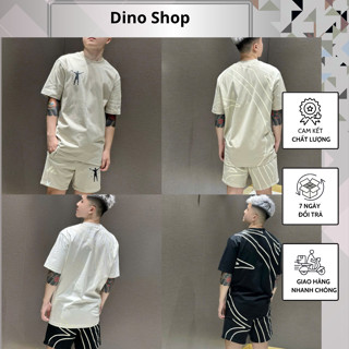 Bộ Cộc Nam In Hình Lưng PHối Logo Ngực Siêu Đẹp - Bộ Hè Nam Thể Thao Chất Cotton Cao Cấp