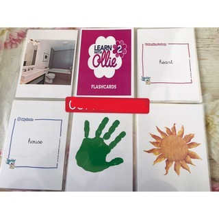 Flashcards  Learn with Ollie level 2 ❤️in 2 mặt☘️ép plastics