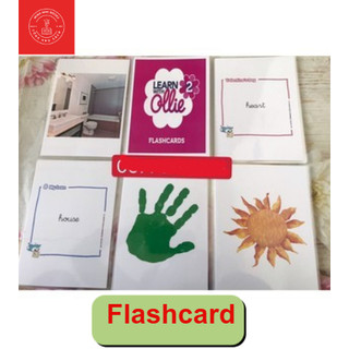 Flashcards  Learn with Ollie level 2 ❤️in 2 mặt☘️ép plastics