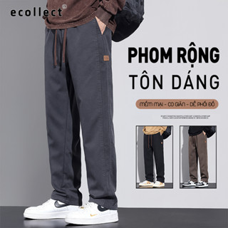 ECOLLECT Quần dài nam ống suông QD21, Vải Denim cotton 280gsm mềm mại co giãn thời trang thoải mái năng động