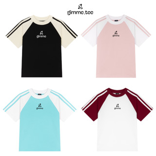 [Hàng Mới] Áo BabyTee Raglan Thể Thao Phối Màu - Logo - Premium Cotton 250gsm Cotton 2 Chiều - GMB91