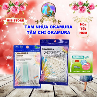 Tăm Chỉ Nha Khoa Tăm Chỉ Kẻ Răng Okamura Tăm Nhưa Okamura 90  110  120 cây  Bibistore  