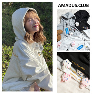 [TẶNG GẤU] Áo Hoodie Zip BOXY cúc bấm nỉ 2 da thêu có túi trong UNISEX NAM NỮ - HDB07