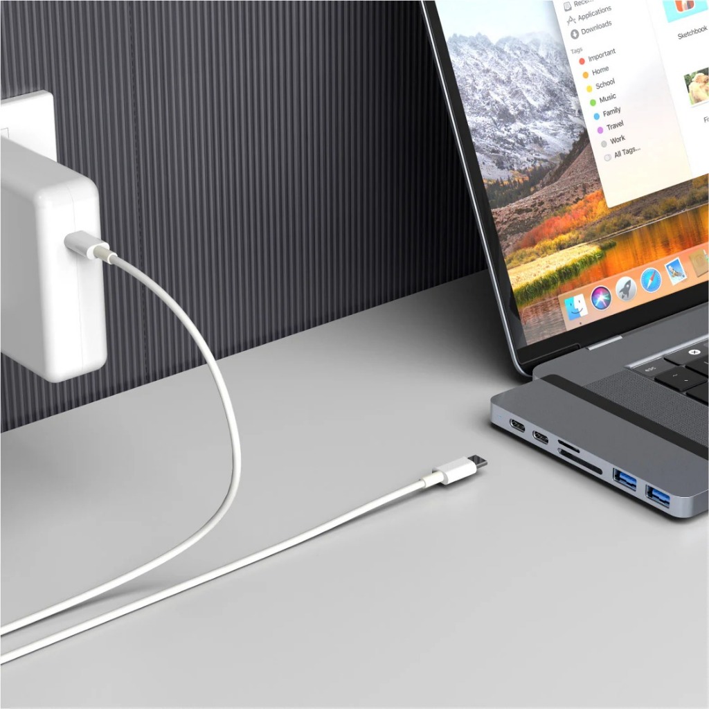Hub chuyển đổi Hyper Drive Duo 7-in-2 (Ver 2) kèm Hub USB-C cho Macbook/iPad/Laptop - HD28C | BigBuy360 - bigbuy360.vn