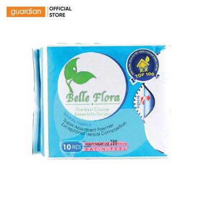 Băng Vệ Sinh Ban Đêm Cotton Belle Flora 10 Miếng