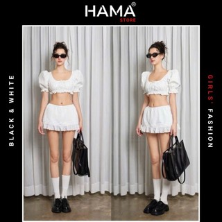 Set trắng + phối ren HAMA STORE H139 - Siêu yêu có tách sét