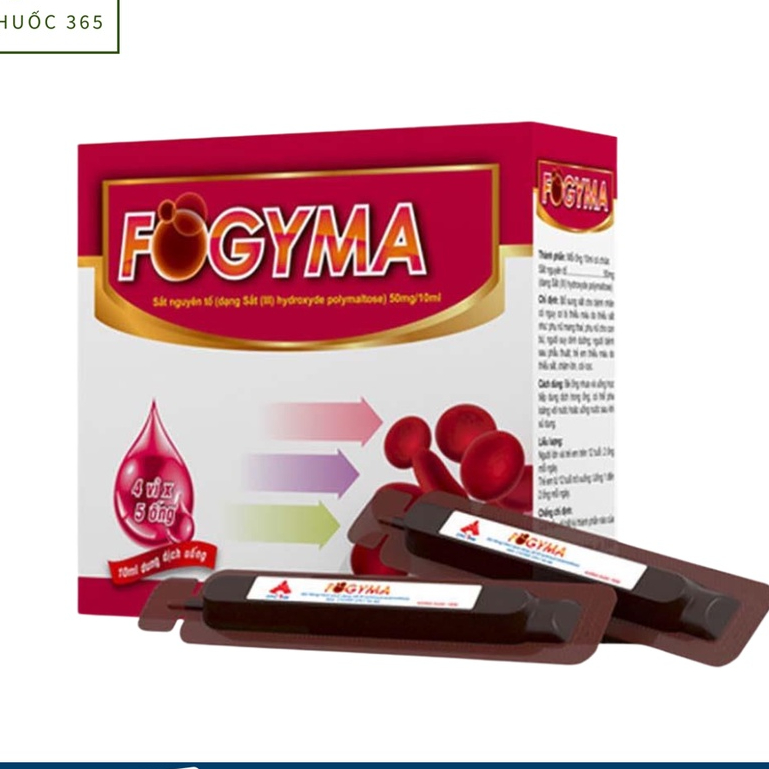 Sắt FOGYMA - Bổ sung sắt cho phụ nữ mang thai và sau sinh,người thiếu hụt sắt