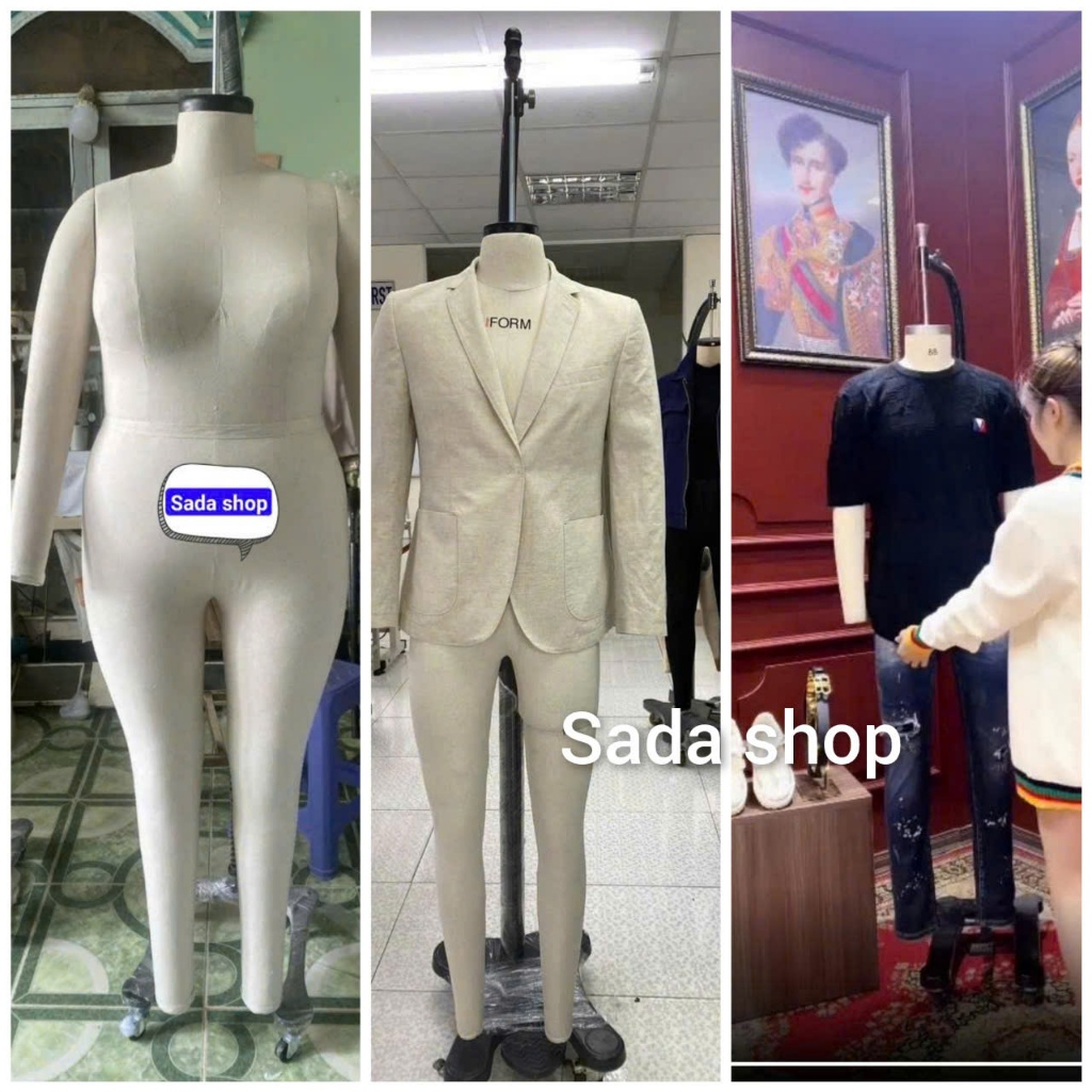 Manocanh nam nữ big size dạng treo hàng thiết kế - sada shop 06