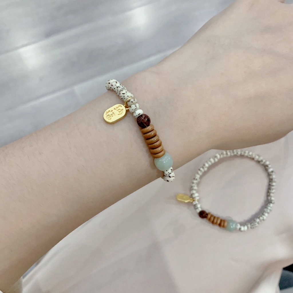 Vòng tay hạt bồ đề phối ô liu mang lại bình an, may mắn và năng lượng tích cực mỗi ngày | Wu Bangle | BigBuy360 - bigbuy360.vn