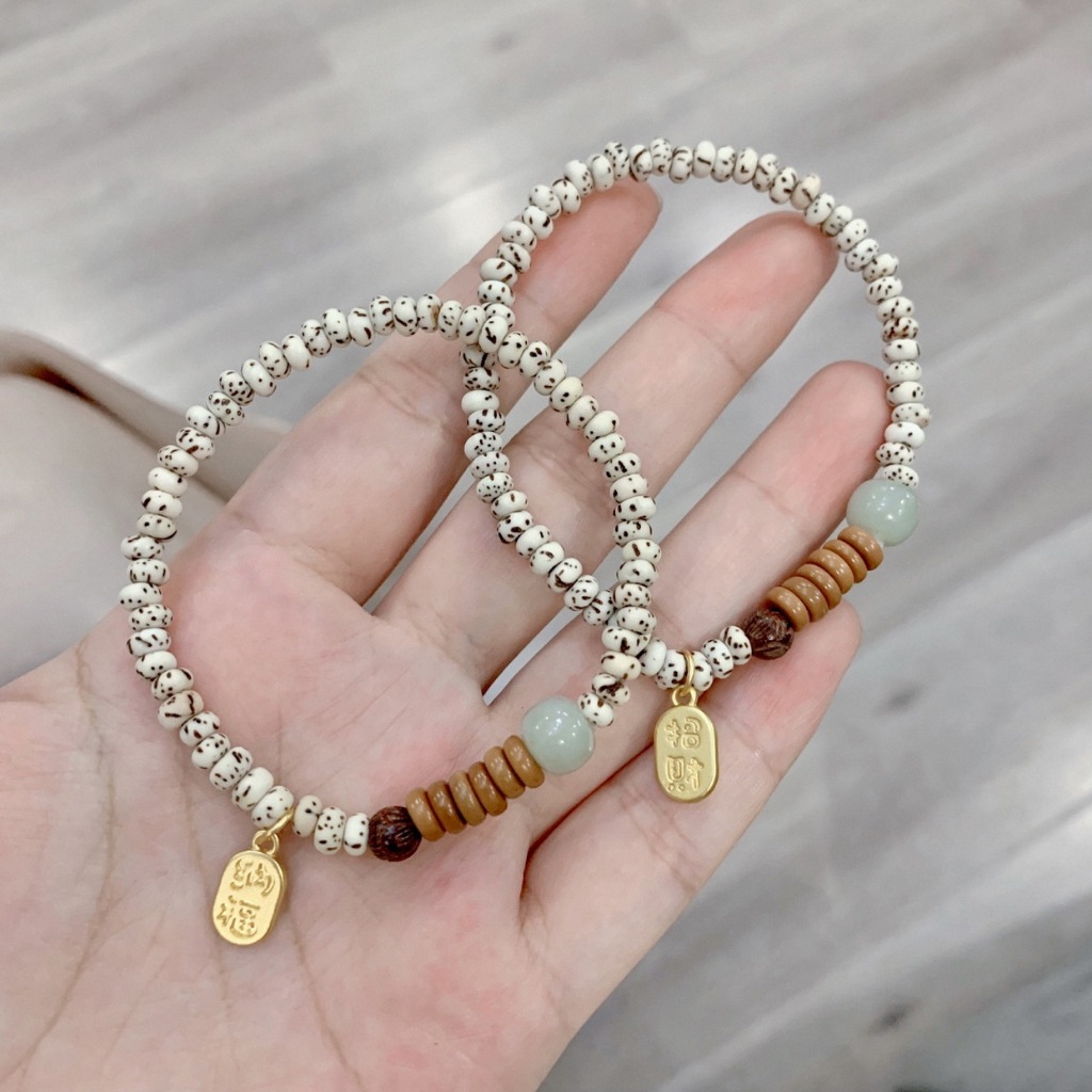 Vòng tay hạt bồ đề phối ô liu mang lại bình an, may mắn và năng lượng tích cực mỗi ngày | Wu Bangle | BigBuy360 - bigbuy360.vn