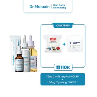 Dr Melaxin - Combo TX cải thiện nám, trắng da mờ thâm : Sữa rửa mặt 100ml + Toner 150ml + Serum 30ml + Kem 50g