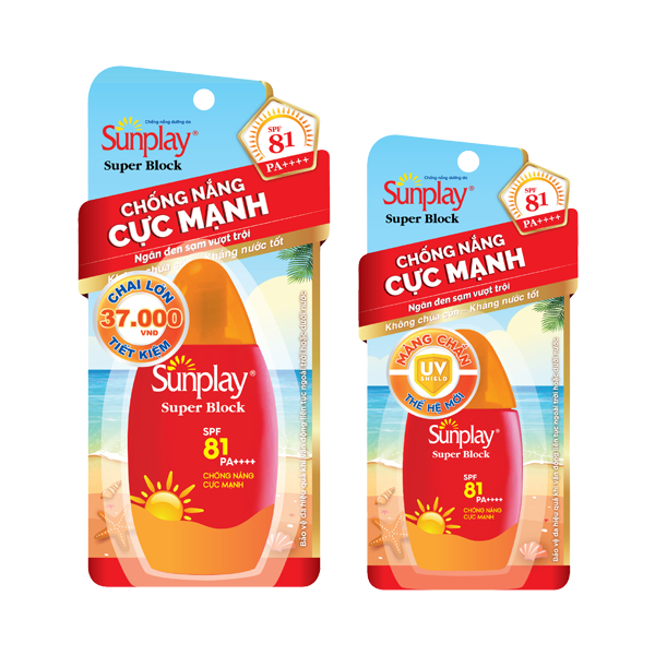Kem chống nắng Sunplay cực mạnh dạng sữa Sunplay Super Block SPF 81